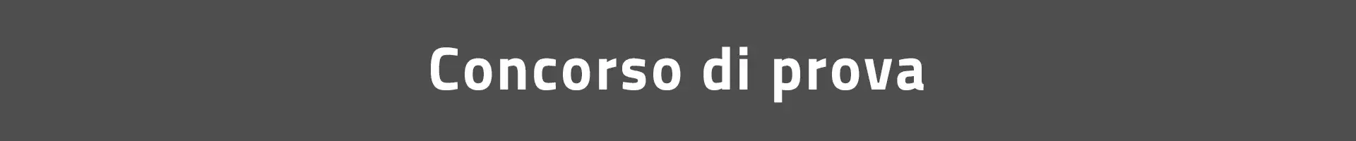 Concorso dimostrativo corso coordinatori